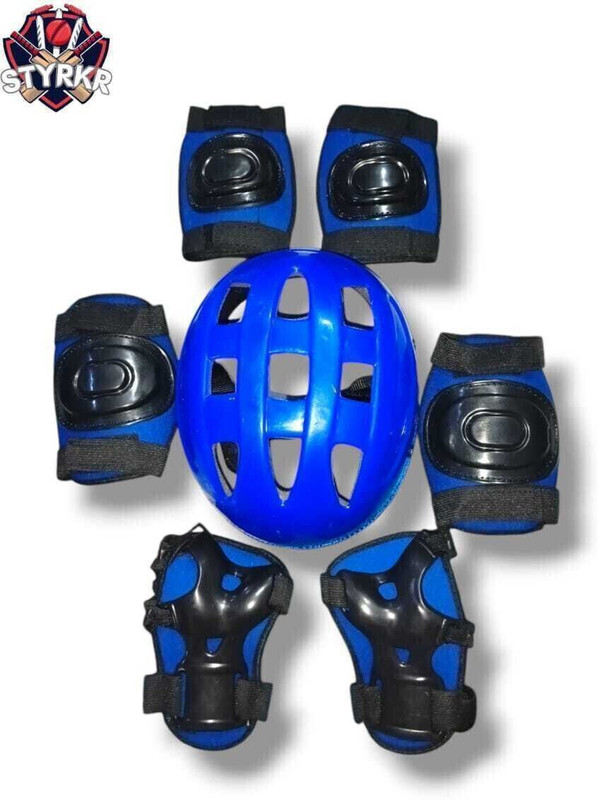 D FIT Skating Guard Kit for Skating | Cycling Protection Set | Multi Sport Gear Skating Guard Combo(Blue)
