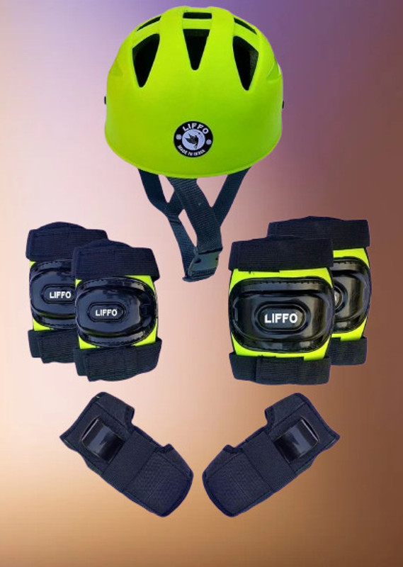 Liffo Protective Set Skating Guard for Skating Cycling Skateboarding for Kids Age 6-15 Skating Guard Combo(Pink)