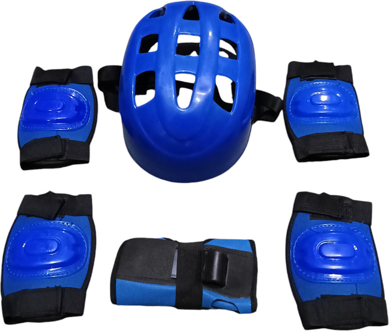 MLMFG High-Impact Protective Skating Guard Combo – 7 Piece Set(BLUE)) Skating Guard Combo(Blue)