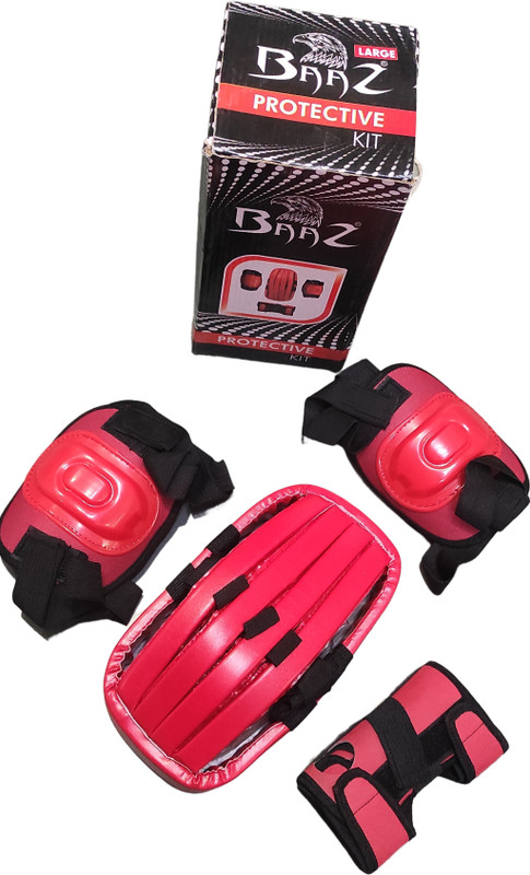 Garg Enterprises SKATING GUARDS NORMAL Skating Guard Combo(Red)