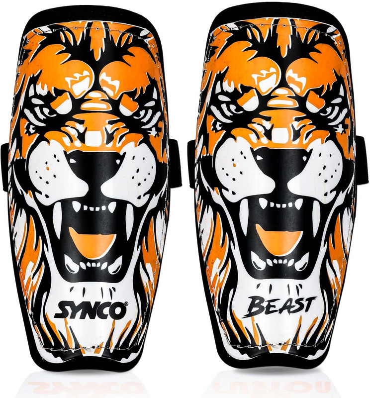 SYNCO Wolf Football Shin Guard | Protective Gear with EVA Foam for Football Matches | Football Shin Guard