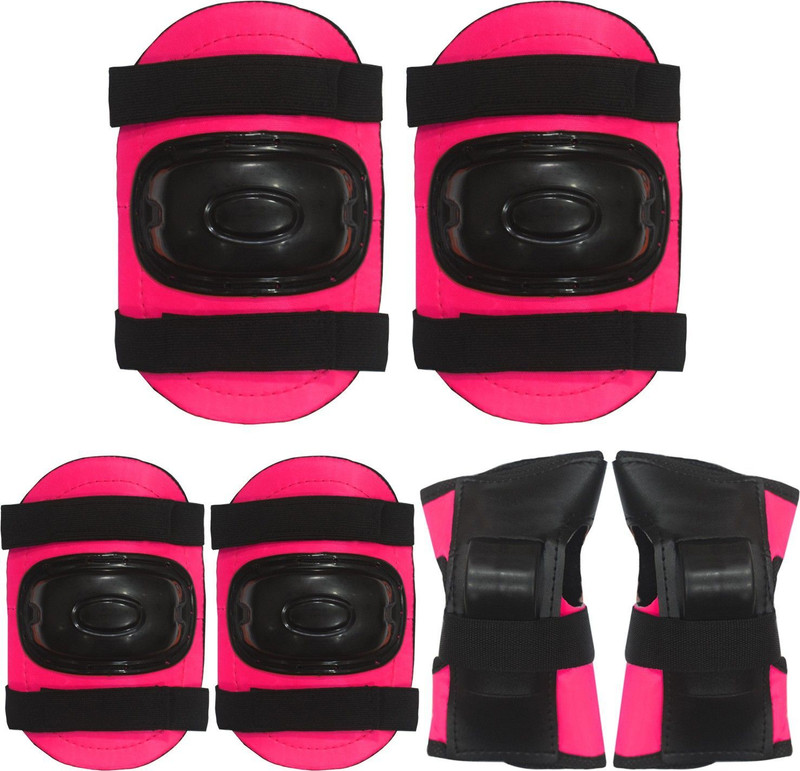 Skate Gear Knee, Elbow, and Palm Safety Guard for Kids Skating Guard Combo(Black)