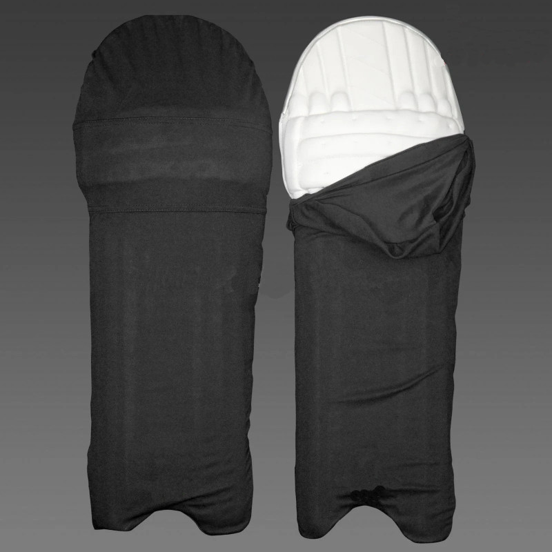 Raizex Cricket Batting Pads Covers, Leg Guards Clads, Colored Pad Cover Cricket Guard Combo(Black)