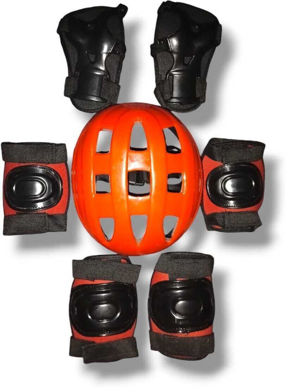 STYRKR Protective Skating / Cycling Guard Kit | Multi Sport Gear for Kids Medium Skating Guard Combo(Green)