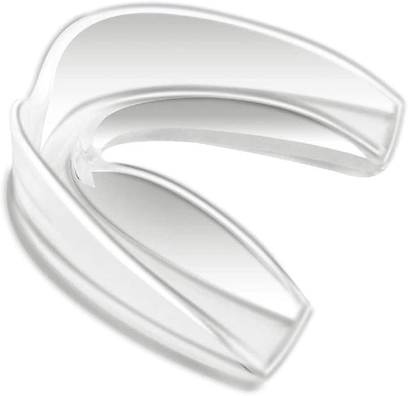 DESCTIDY Teeth Mouth Guards Maximum Protection JUNIOR Boxing Head Guard(White)