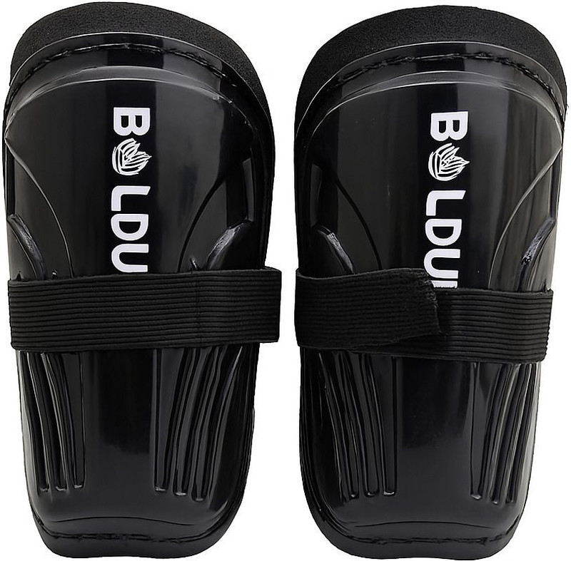 BOLDUP Football Shin Guard with Adjustable Velcro Strap & Socks Football Shin Guard(Black)