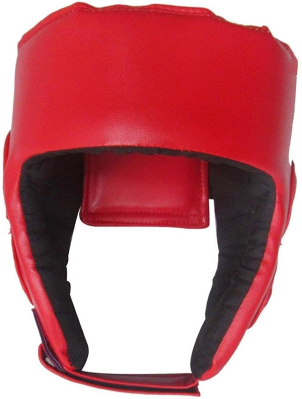 QURA N Boxing Head Guard Protective Headgear with Chin Protection Boxing Head Guard(Red)