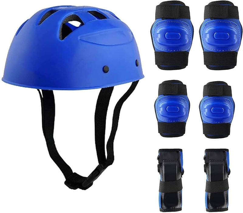 Apolestar Kids Protective Gear Set for Skating,Cycling,Riding Sports Age 15+ Yr Cycling Guard Combo(Blue)