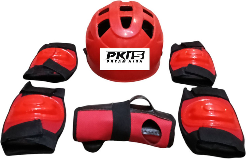 MLMFG Complete Skating Guard Kit – Ideal for Skating, Skateboarding & Cycling Skating Guard Combo(Red)