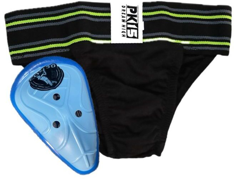 MLLKH Men’s Sports Supporter with Hard Plastic Abdominal Guard Abdominal Guard(Multicolor)
