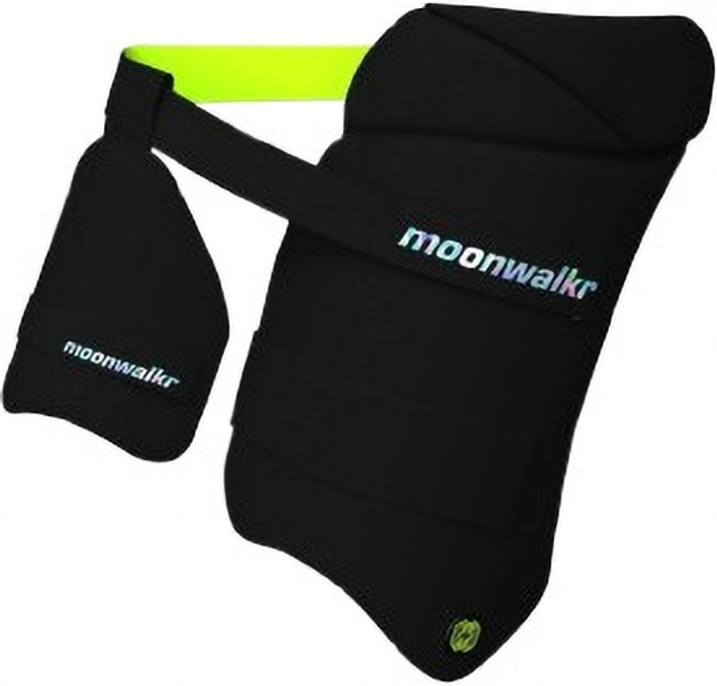 Breav Right Hand men's black green Cricket Thigh Guard
