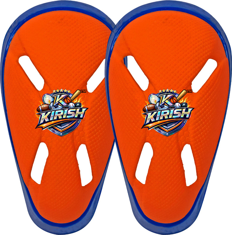 K KIRISH Boys Cricket Abdominal Guard(Orange)