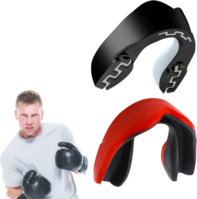 HANNEA Sports Mouth Guard EVA Teeth Protector for Boxing Football and MMA Mouth Guard(Black)