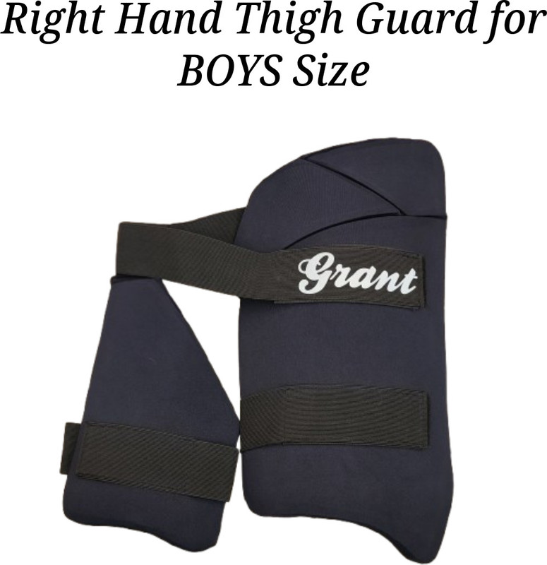 GRANT Cricket RIGHT HAND Batsman For BOY Size THIGHT Guard Cricket Thigh Guard(Black)
