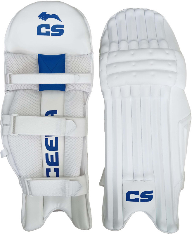 CEELA Pro Player Batting Pads Cricket Thigh Guard(White)