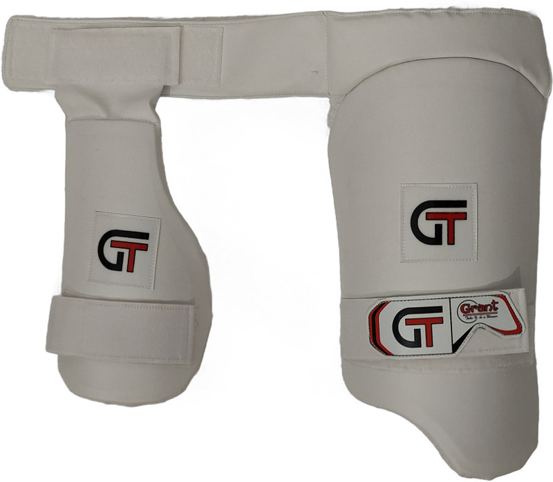 GRANT Cricket Thigh Guards/Pads for Right Hand Batsman Size Youth Cricket Guard Combo(White)