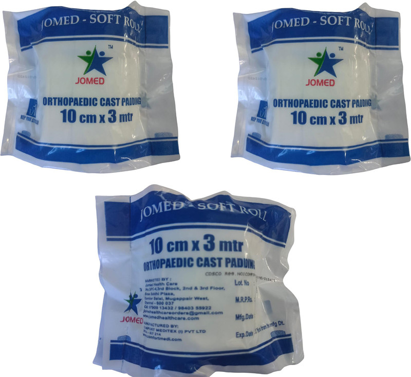 jomed SOFT ROLL ORTHOPAEDIC CAST PADDING 15CM X 3MTR - PACK OF 5 Non-Sterile Gauge Roll(3 cm 15 cm 5 Rolls)