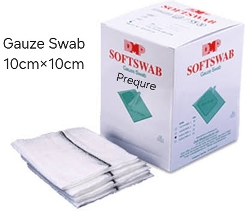 PREQURE SOFTSWAB GAUZE SWAB 10CM Sterile Gauge Roll(10 cm 10 cm 10 Rolls)