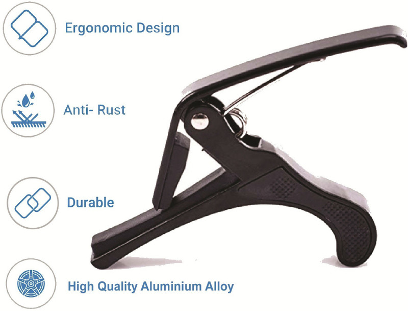 BLUEBERRY AGC-20 Acoustic Guitar Capo Clutch Guitar Capo(Black, Blue, Silver, Red, Gold)