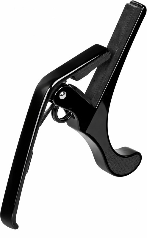 TechBlaze Metal Alloy Guitar Capo, Quick Change Capo For Acoustic Guitar, One Handed Trigger Guitar Capo for Acoustic Guitar, Electric and Ukulele Capo Clutch Guitar Capo(Black)