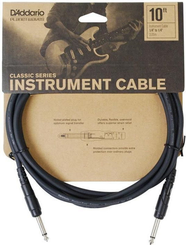 Planet Waves PW-CGT-10 Straight TS Patch Cable(3.05 m in Length)