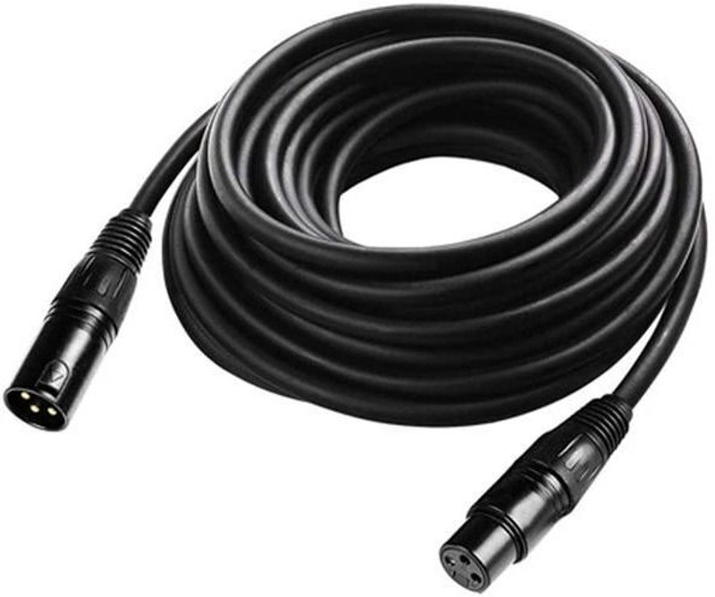 AMG Music 3Pin Delux XLR Male to XLR Female Balanced Cable For Condenser Mic Amplifier DJ Double Angled XLR Patch Cable(6 m in Length)