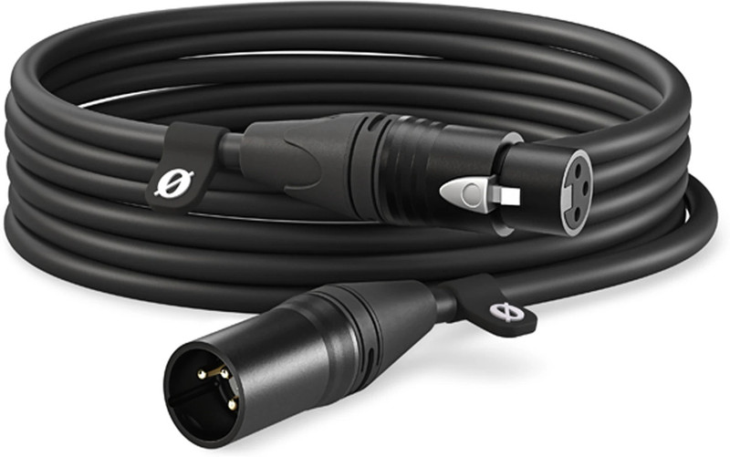 Mocking Bird XLR Cable,6 Meter XLR Male to Female Balance 3PIN Microphone Cable for Recording Double Angled XLR Patch Cable(6 m in Length)