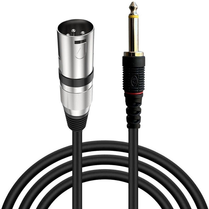 AMG Music XLR Male to Male Cable , 6.35mm (1/4 inches) Male to XLR Male Cable For Guitar Straight XLR Patch Cable(10 m in Length)