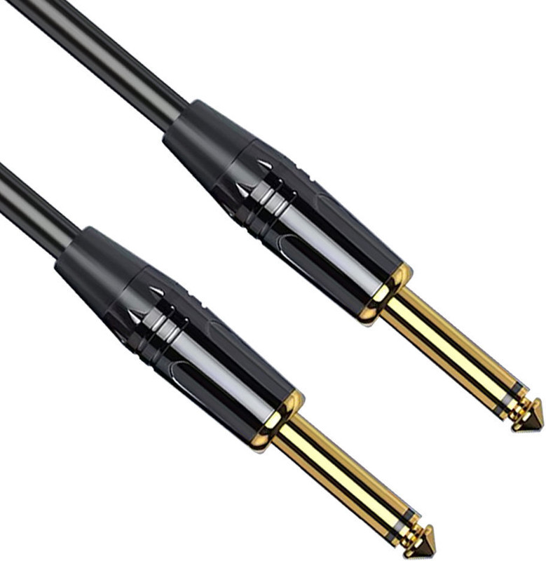 AMG Music 6.35mm Guitar Cable Mono Male to Male Jack cable for Electric Guitar , Amplifire Double Angled TS Patch Cable(3 m in Length)