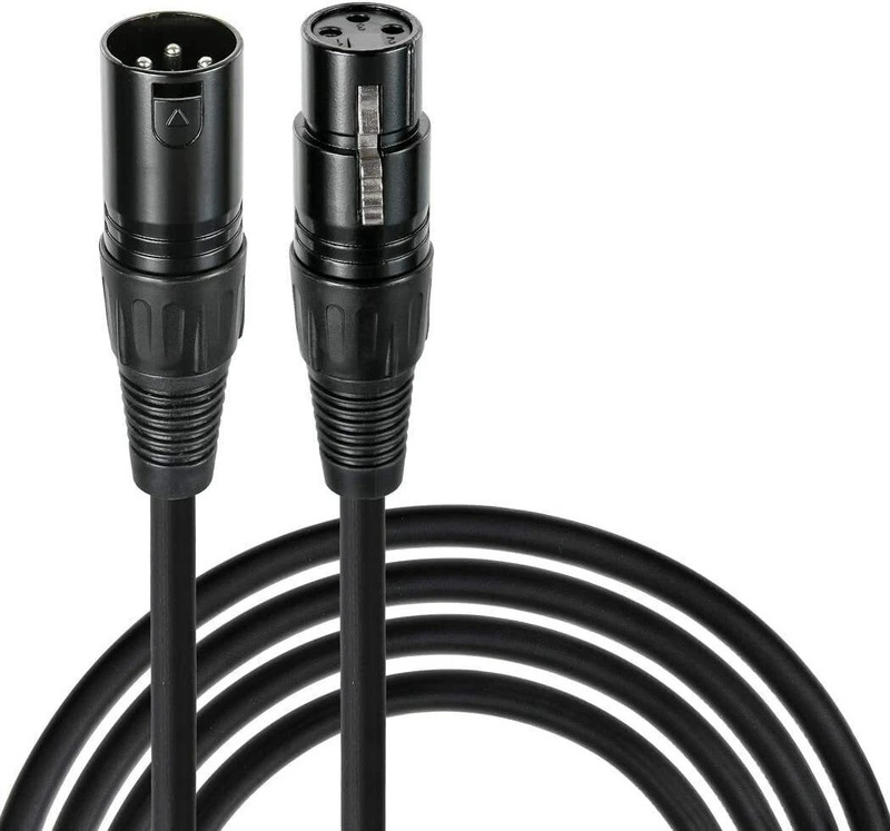 AMG Music 6 Meter XLR Cable Male To Female 3 pin Microphone Cable Audio Guitar Cable Straight XLR Patch Cable(6 m in Length)