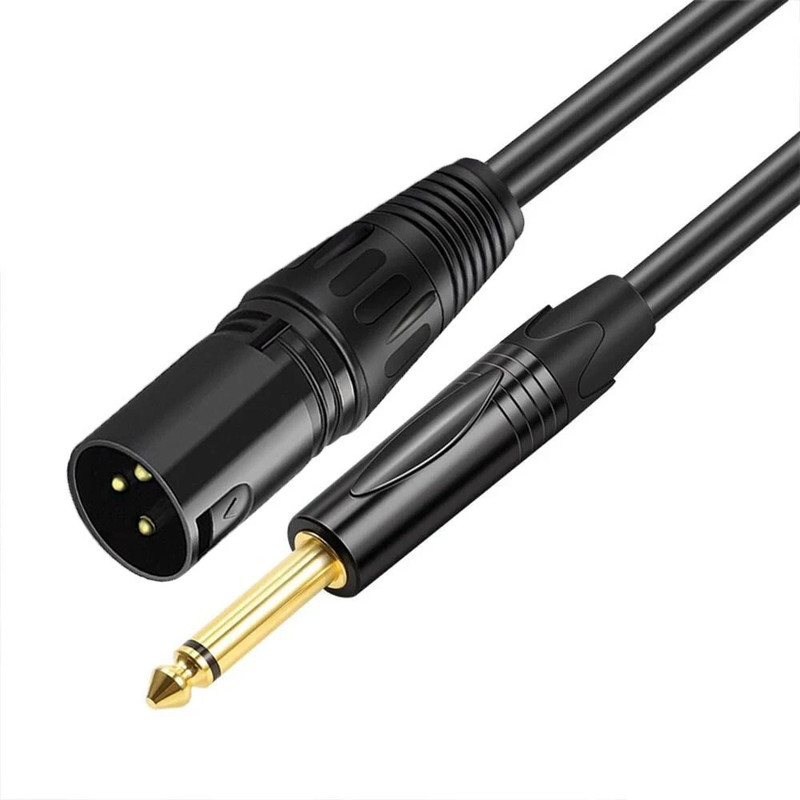 Mocking Bird XLR Cable, 6.35mm (1/4inch) TS Cable to Xlr Male Balanced Cable|Mixer Mic Cable Straight XLR Patch Cable(3 m in Length)