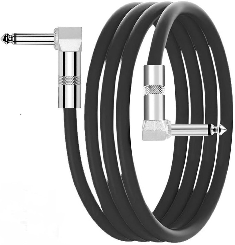 AMG Music 3 Meter Guitar Cable - 6.35MM Male Head Audio Electric Guitar Amplifier Cord Straight XLR Patch Cable(3 m in Length)