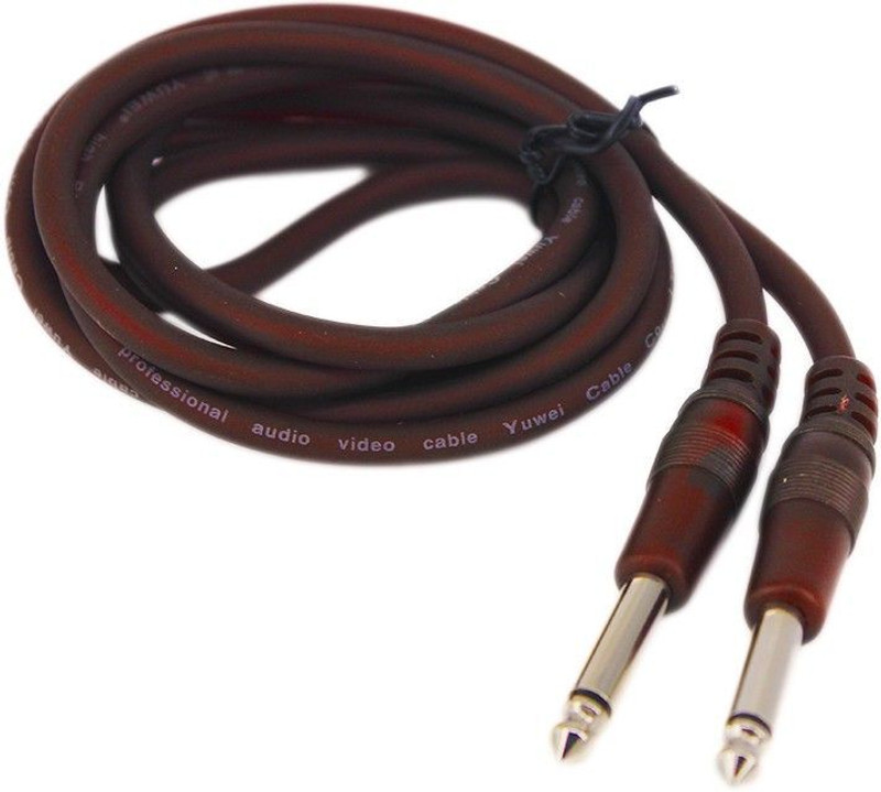 DawnRays 1/4 Inch to 1/4 Inch Guitar Audio Instrument Cable for Bass/Electric Guitar Double Angled TRS Patch Cable(3 m in Length)