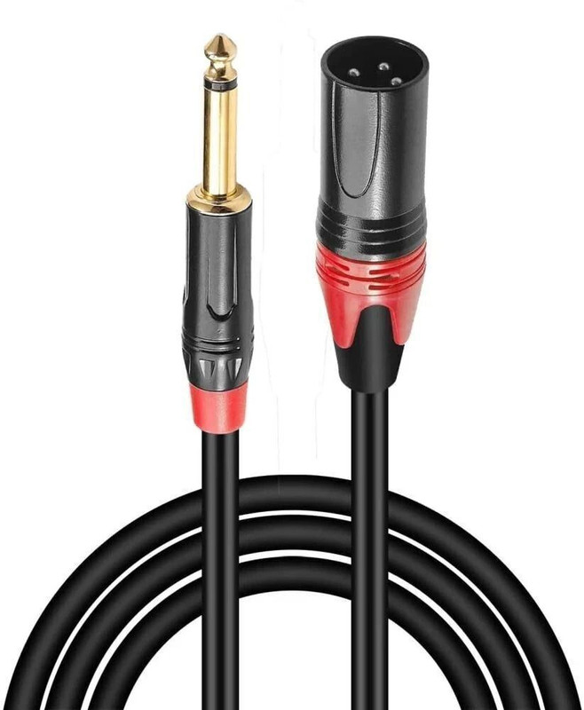Mocking Bird XLR Cable XLR Male to 1/4 Inch (6.35mm) TS Jack Microphone Cable 3PIN XLR Cable Straight XLR Patch Cable(10 m in Length)