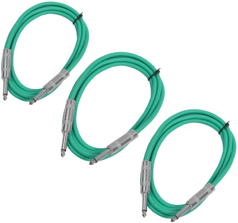 CLATE Guitar Instrument Cable 6.35mm P38 Mono Male to Male Jack cable Straight TS Patch Cable(5 m in Length)