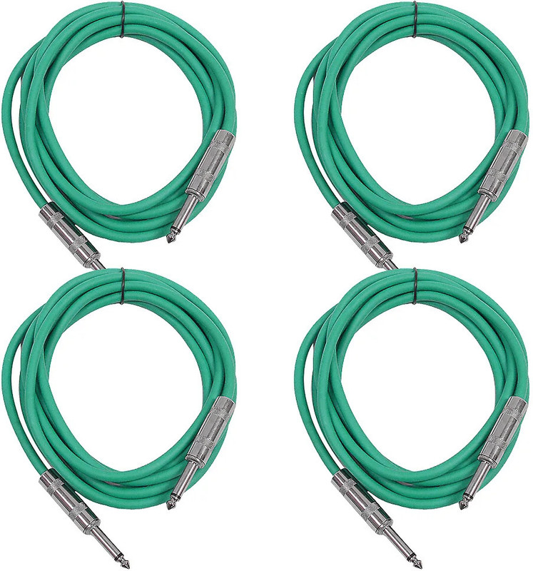 CLATE 65ft/20meter Guitar Instrument Cable 6.35mm Mono Jack Male to Male Cable Straight TS Patch Cable(20 m in Length)