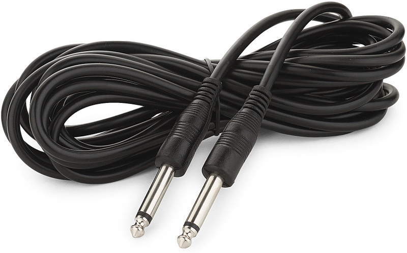 EKAAZ Premium Guitar Instrument Cable 32ft/10M Golden Tip Mono XLR Microphone Cable Single Angled TS Patch Cable(10 m in Length)