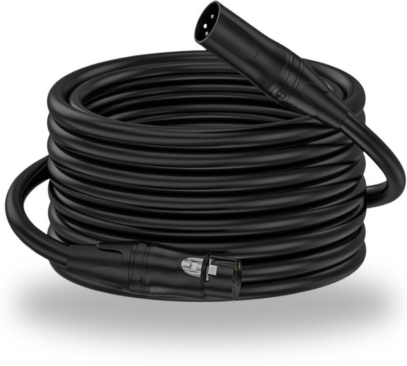 Mocking Bird XLR Cable,6 Meter XLR Male to Female Balance 3PIN Microphone Cable for Recording Double Angled XLR Patch Cable(6 m in Length)