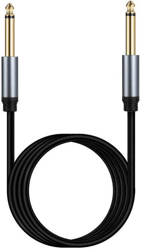 Imaashi Guitar Cable, 1/4 Inch TS Mono to Mono Audio Cable, 6.35mm Male to Male Double Angled TS Patch Cable(1.5 m in Length)