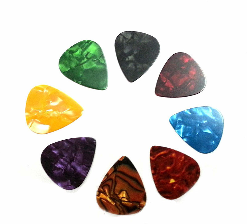 BLUEBERRY B-AGP-20 Pack of 8 Celluloid ( 0.46,0.50,0.73,0.81,0.96,01,1.2,1.5MM) Guitar Pick(Pack of 8)