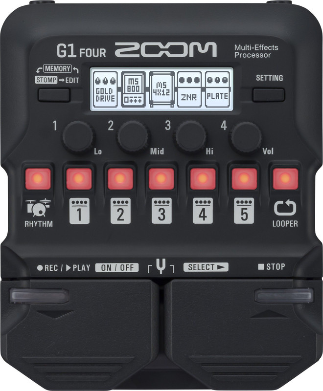 ZOOM Four Guitar Multi Effects Pedal Guitar Processor