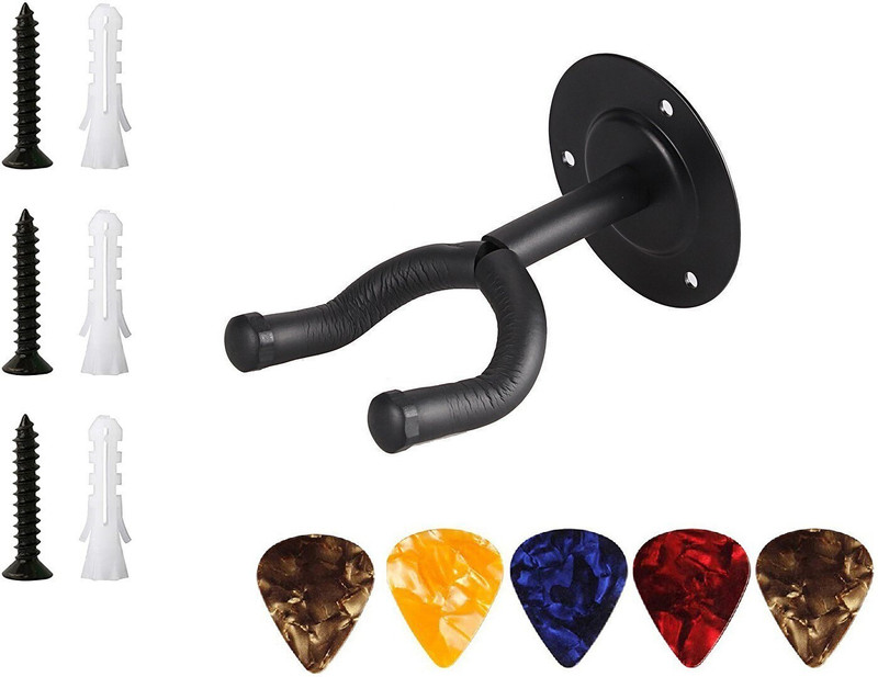 AMG Music Guitar Wall Hanger with 3 Screws for Bass, Electric, Acoustic Guitars Hanger Hanger(Used for: Acoustic Guitar)