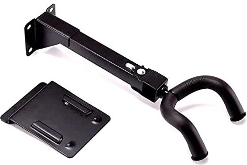 KADENCE Metal Guitar & Ukulele Wall Mount Stand, Holder for Acoustic, Electric & Bass Guitar Stand