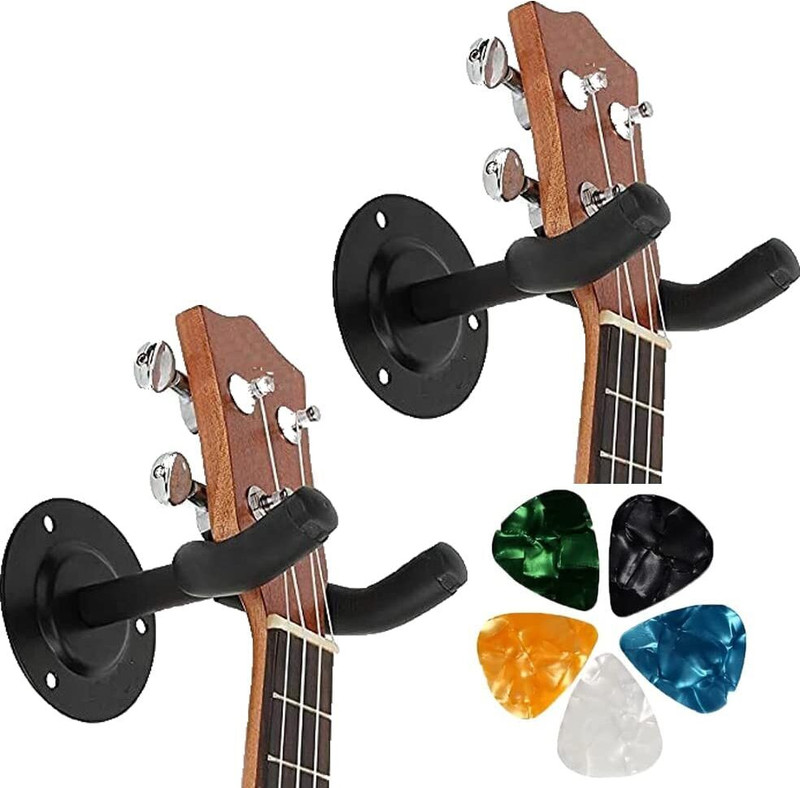 TechBlaze Guitar Hanger Wall Mount With Guitar Belt strap for Acoustic & Electric Guitar Wall Stand(Used for: Bass Guitar)