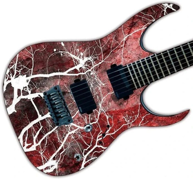 stylishdecor Guitar Lamination Printed HD wrap for Guitar Guitar wrap sticker Guitar Sticker(Vinyl 1)