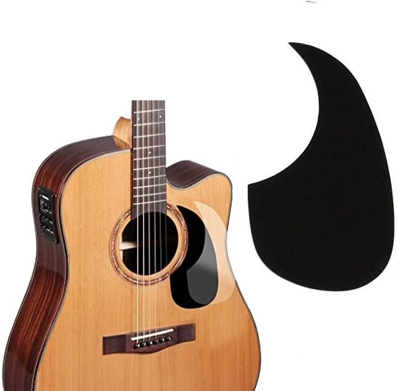 DawnRays Black Duck Anti-Scratch Pickguard Plate Scratch Guard for Acoustic Guitar Anti-Scratch Guitar Sticker Guitar Sticker(PVC 1)