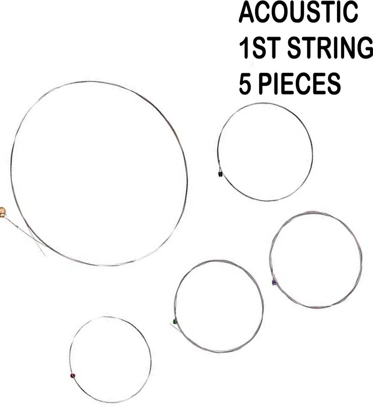 music galaxy Acoustic 1ST E STRING FOR ACOUSTIC GUITAR MODL46 Guitar String(5 Strings)