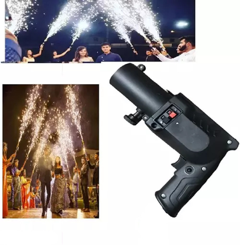 NAVMAV Metal Nose Cold Pyro Party Gun only use for Holding Cold pyro Cartage.  Gun(Black)