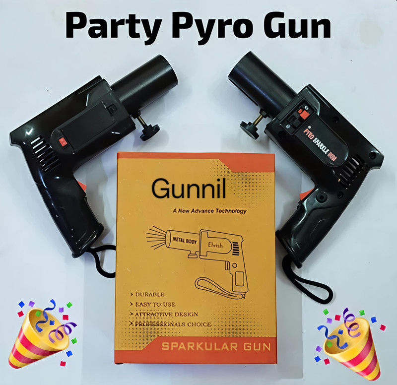 Gunnil Enterprises PYRO-GUN-01 pack of 2 Gun(Black)