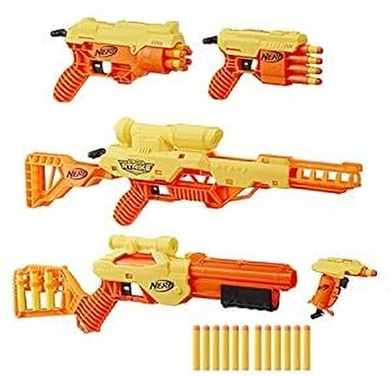 ANVIT Alpha Strike 35-Piece Ultimate Mission Pack -Includes 5 Blasters and 30 Elite Gun(Multicolor)